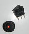 Round 19mm Two Position LED Illuminated Red Dot Switch